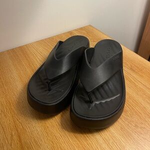 Crocs platform sandals